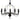Candice 5lt Traditional French Candelabra Black