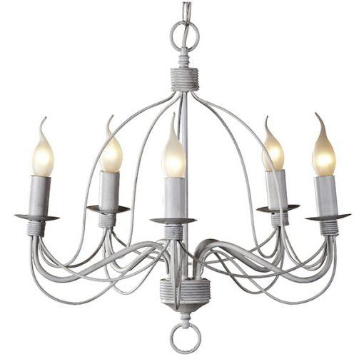 Candice 5lt Traditional French Candelabra White