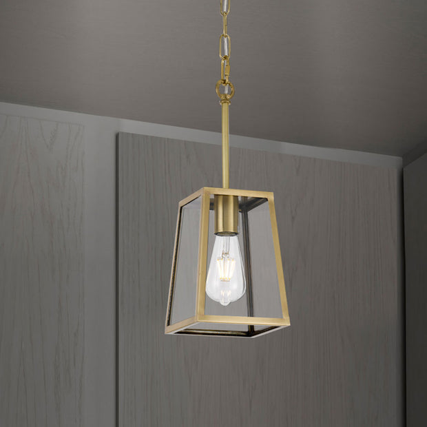 Cantena 15 IP43 Exterior Pendant Antique Brass