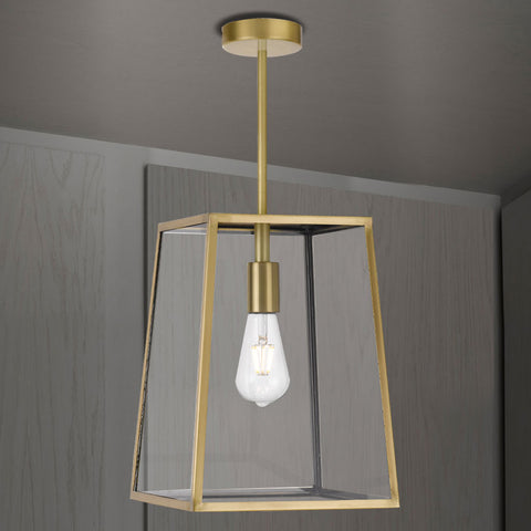 Cantena 25 IP43 Exterior Pendant Antique Brass