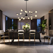 Captiva 16 x 3w Dimmable 3000K LED Pendant Black and Opal