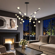 Captiva 24 x 3w Dimmable 3000K LED Pendant Black and Opal