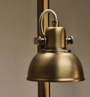 CARSON Twin Antique Brass GU10 Floor Lamp