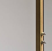 CARSON Twin Antique Brass GU10 Floor Lamp