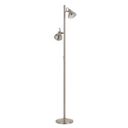 CARSON Twin Nickel GU10 Floor Lamp