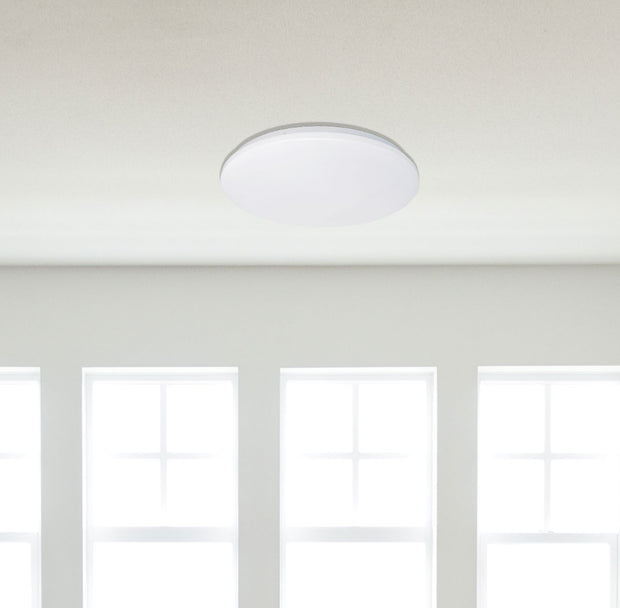 CASSIA 12w LED CCT 1000lm White Non-Dim Oyster Light