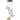 CEDRO 5 Light 40w LED CCT Black Smoke Glass Pendant