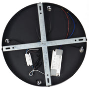 CEDRO 5 Light 40w LED CCT Black Smoke Glass Pendant