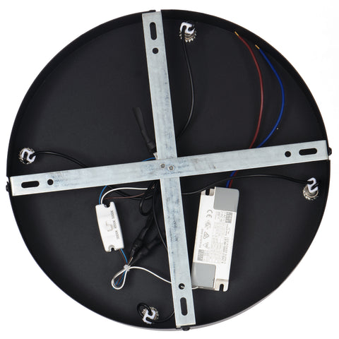CEDRO 5 Light 40w LED CCT Black Smoke Glass Pendant