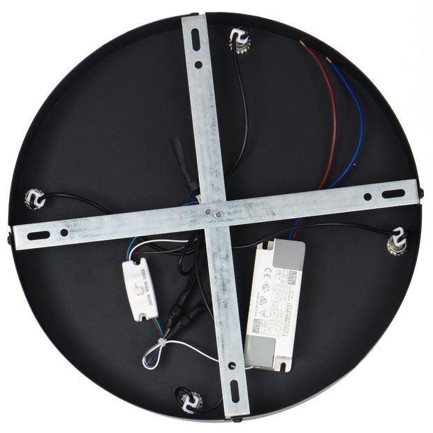 CEDRO 5 Light 40w LED CCT Black Smoke Glass Pendant