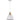 Cerema E27 Ellipse Pendant Light White