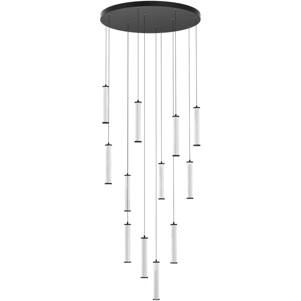 Charm 12x10W CCT LED 12lt Pendant Black