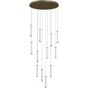 Charm 12x10W CCT LED 12lt Pendant Brass