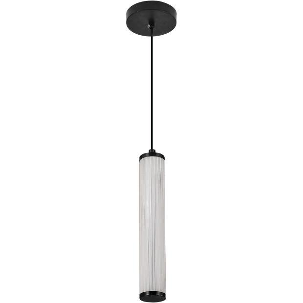 Charm 10W CCT LED Single Pendant Black