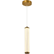 Charm 10W CCT LED Single Pendant Brass