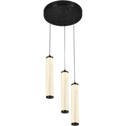 Charm 3x10W CCT LED 3lt Pendant Black