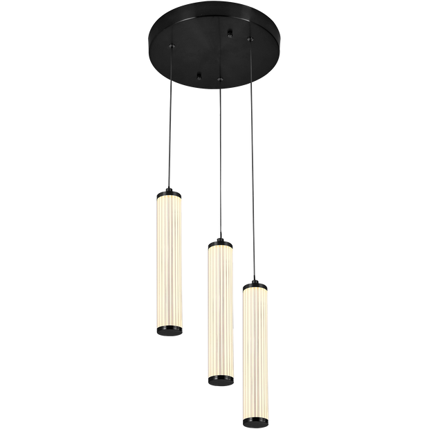 Charm 3x10W CCT LED 3lt Pendant Black