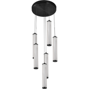 Charm 6x10W CCT LED 6lt Pendant Black