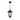 Chester Chain Pendant Black