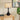 CLARIS E27 Black and Natural Shade Table Lamp