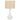 CLARIS E27 White and Natural Shade Table Lamp