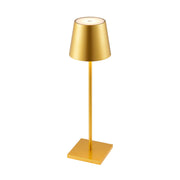 Clio 3w 3000K LED Rechargeable Gold Satin Table Lamp