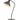 Collo Black Table Lamp w/Ant Brass Highlight E27