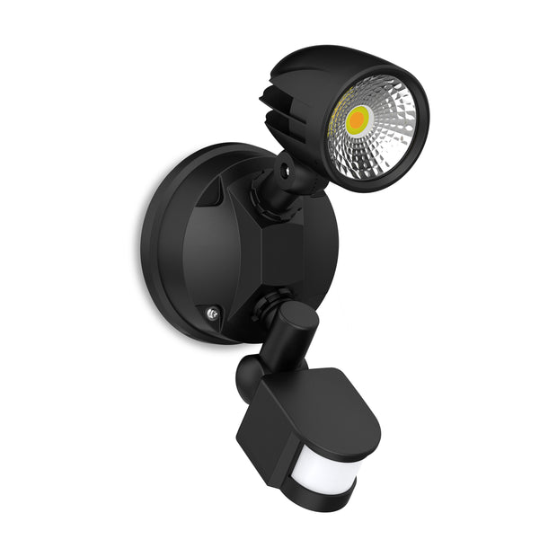 13W Security Spot W/Sensor IP54 Black