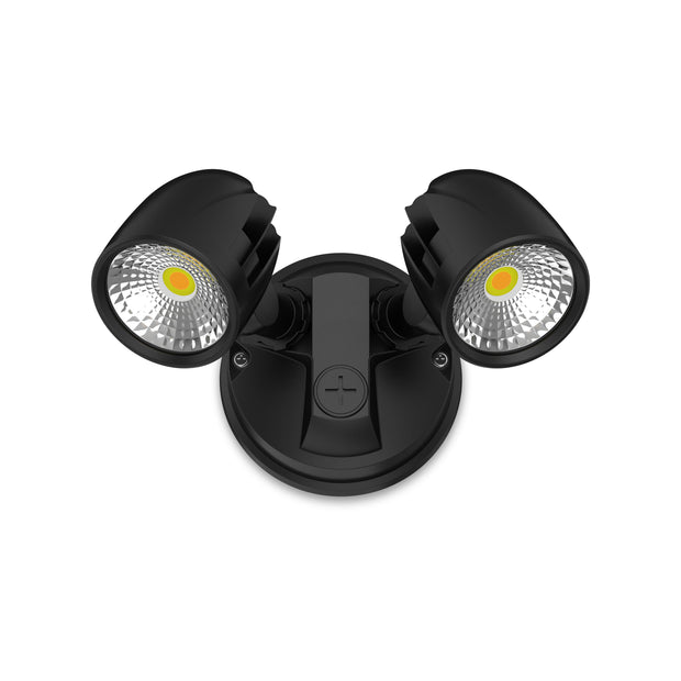 23W Twin Security Spot IP65 Black