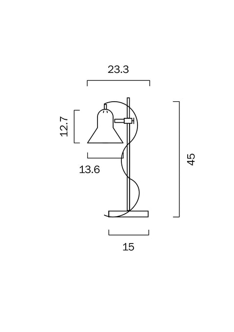 CORELLI GU10 White Desk Lamp