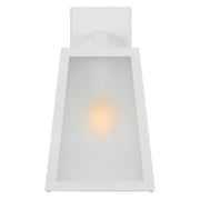 Cosca E27 IP43 Exterior Wall Light Large White/Frost
