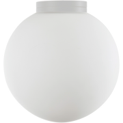 Crest Orb 120mm IP44 Wall Light White with Opal