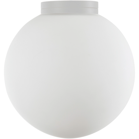 Crest Orb 120mm IP44 Wall Light White with Opal