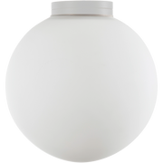 Crest Orb 140mm IP44 Wall Light White with Opal