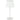Crecer White w/Chrome Height Adjustable Table Lamp E27
