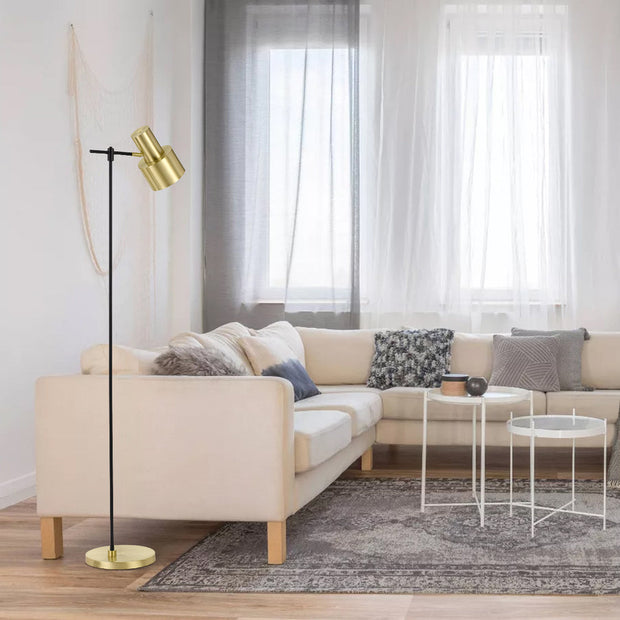 Croset Floor Lamp Black and Gold