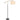 Cruz Floor Lamp Black Marble, Gold and Ivory