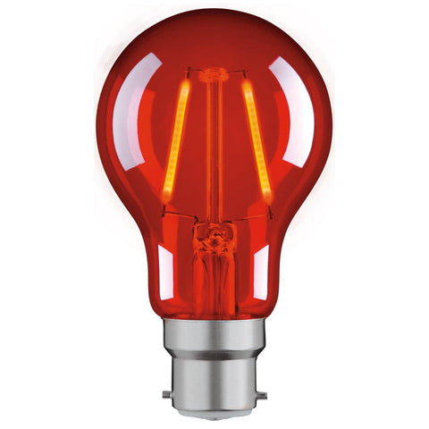 2W RED B22 CLASSIC DECORATIVE LED