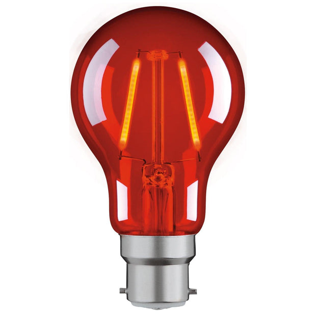 2W RED B22 CLASSIC DECORATIVE LED