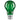2W GREEN B22 CLASSIC DECORATIVE LED