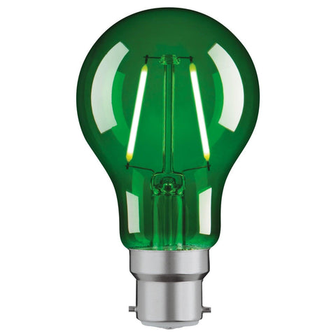 2W GREEN B22 CLASSIC DECORATIVE LED