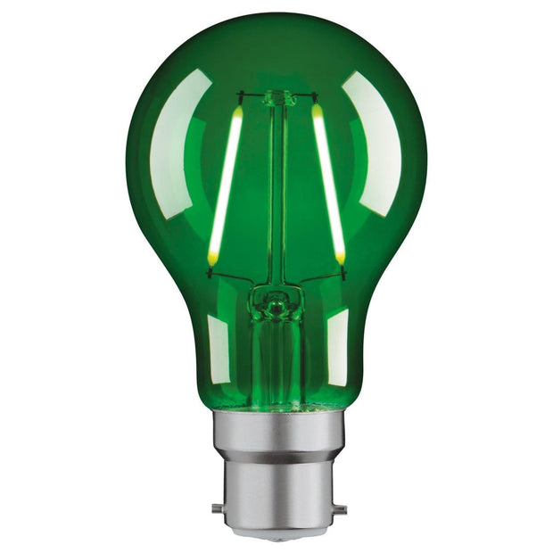 2W GREEN B22 CLASSIC DECORATIVE LED
