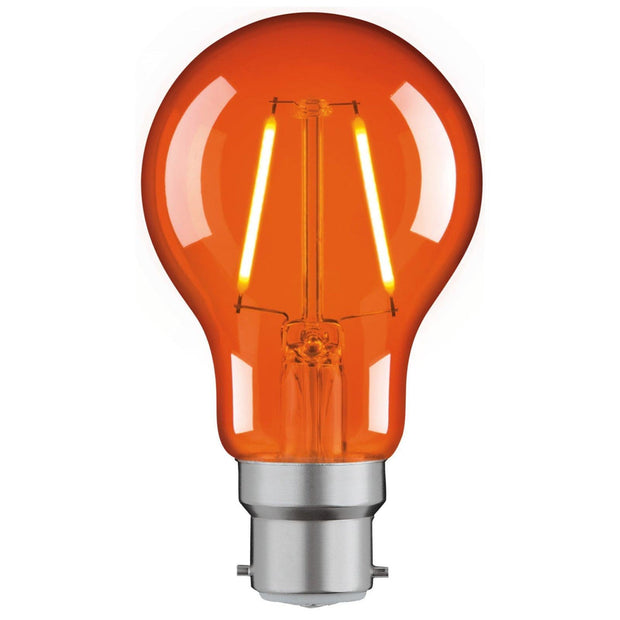 2W ORANGE B22 CLASSIC DECORATIVE LED