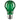 2W GREEN E27 CLASSIC DECORATIVE LED