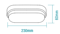 Cove 15w CCT LED Oval Bunker Light