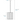 Crane 1 light Small Gold and Clear Crystal 250mm E27 Pendant