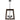Dalton 4lt Pendant Black with Walnut Timber