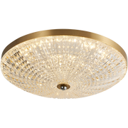 Darter 31w CCT LED 380mm Crystalline Close to Ceiling Light Gold