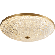 Darter 48w CCT LED 480mm Crystalline Close to Ceiling Light Gold