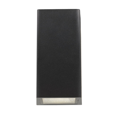 DASH 2x7w LED CCT IP44 Curved Up and Down Black Wall Light